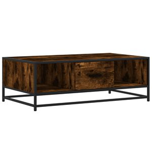 vidaXL Stolić za kavu boja hrasta 100x57x35 cm od drva i metala