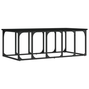 vidaXL Stolić za kavu crni 100 x 50 x 35,5 cm od konstruiranog drva