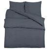 vidaXL Set posteljine za poplun antracit 240x220 cm pamučni