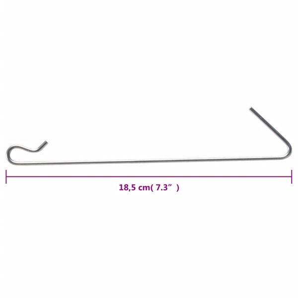 vidaXL Gabionske kuke 10 kom čelične