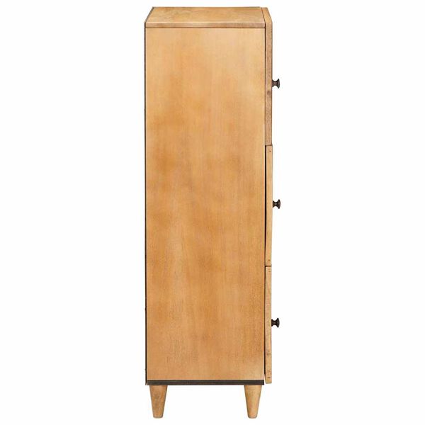 vidaXL Highboard Svjetlosmeđa 40 x 33 x 110 cm masivno drvo manga
