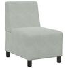 vidaXL Modularna sofa bez naslona za ruke svijetlosiva 55 cm bar&scaron;unasta
