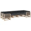 vidaXL 7-dijelni set vrtnih sofa s jastucima od masivne borovine