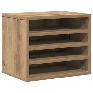 vidaXL Organizator stola Umjetnički hrast 36 x 26 x 29,5 cm