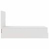 vidaXL Okvir kreveta s madracem bijela 100x200cm umjetna koža