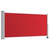 vidaXL Uvlačiva bočna tenda za terasu 120 x 300 cm crvena