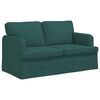 vidaXL Sofa 2 pcs Tamnozelena 144 x 80 x 85 cm tkanina