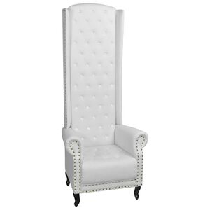 vidaXL Fotelja sa Visokim Naslonom Bijela 77x65x181 cm