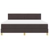 vidaXL Boxspring krevet s madracem Tamno smeđa 180 x 200 cm tkanina
