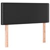 vidaXL Uzglavlje crno 90x5x78/88 cm od umjetne kože