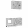 vidaXL Kuhinjska jedinica KALMAR 5 pcs Betonska siva Konstruirano drvo