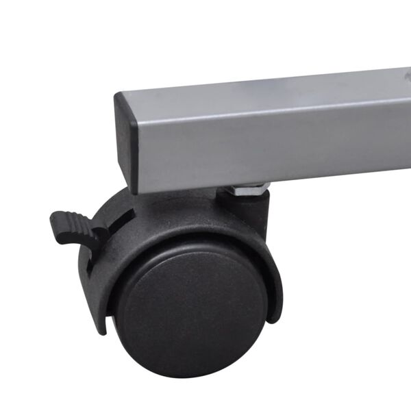 vidaXL Smeđi računalni stol s policom na izvlačenje