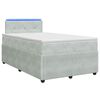 vidaXL Boxspring krevet s madracem Svjetlosiva 120 x 190 cm Bar&scaron;un
