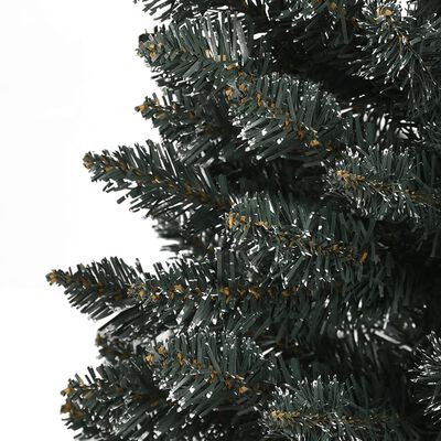 vidaXL Umjetno usko božićno drvce sa stalkom zeleno 210 cm PVC