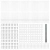 vidaXL Ograda s postovima Srebrno 1,6 x 100 m Čelik