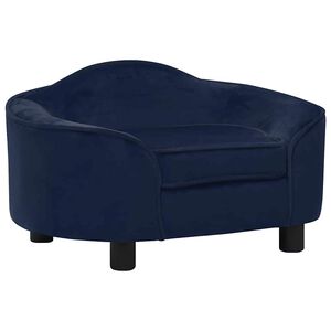 vidaXL Sofa za pse plava 67 x 47 x 36 cm plišana