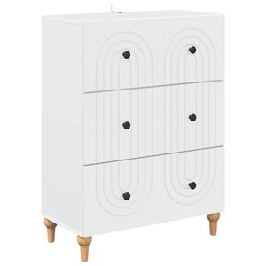 vidaXL Ormar s ladicama Bijela 66 x 34,5 x 90 cm Konstruirano drvo