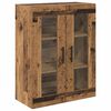 vidaXL Highboard 2 pcs Staro drvo Konstruirano drvo