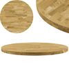 vidaXL Stolna ploča od masivne hrastovine okrugla 44 mm 700 mm