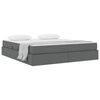 vidaXL Krevet s madracem i skladištem Tamno siva 160 x 200 cm