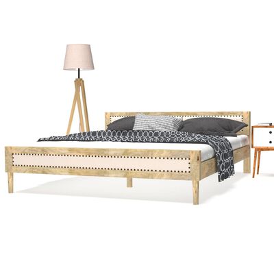vidaXL Okvir za krevet od masivnog drva manga 180 x 200 cm