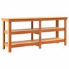 vidaXL Radni stol s policom 181.5 x 50 x 80 cm Masivna borovina