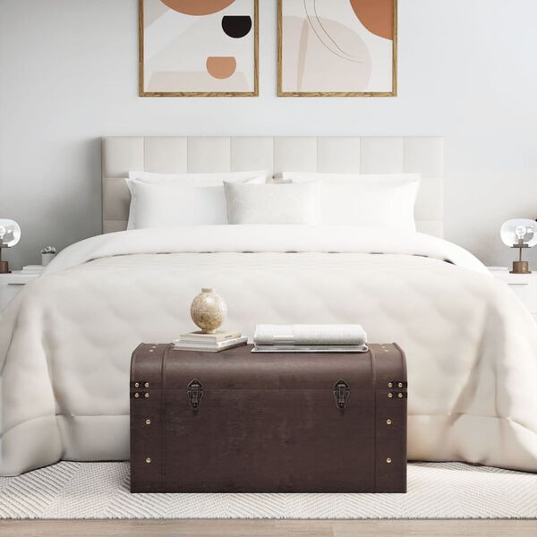 vidaXL &Scaron;krinja sa zasunima tamnosmeđa 79,5 x 39,5 x 39,5 cm &scaron;perploča