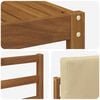 vidaXL Setovi sofa 10 pcs Prirodna i bež Čvrsto drvo akacije