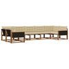 vidaXL Set vanjskih sofa 7 kom. Prirodna i bež
