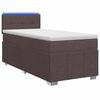vidaXL Boxspring krevet s madracem Tamno smeđa 100 x 200 cm Tkanina