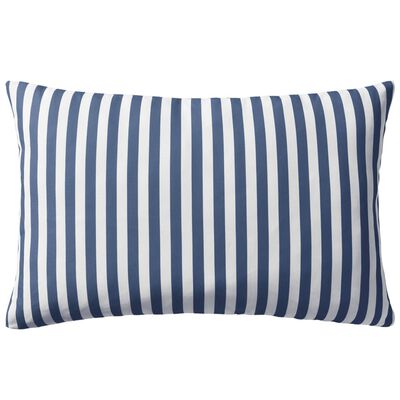 vidaXL Vrtni jastuci s prugastim uzorkom 2 kom 60 x 40 cm mornarsko plavi
