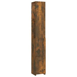 vidaXL Kupaonski ormarić boja dimljenog hrasta 25x26,5x170 cm