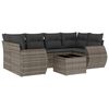 vidaXL 7-dijelni set vrtnih sofa sivi od poliratana