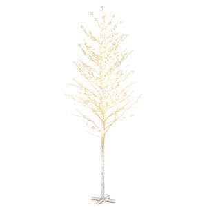 vidaXL LED drvo bijele breze sa 672 tople bijele LED žarulje 400 cm