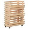 vidaXL Kolica za povrće 57 x 30 x 80 cm od masivne borovine