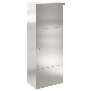 vidaXL Sandučić za pakete s pohranom Srebrno 44,5 x 29 x 110,5 cm