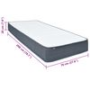 vidaXL Box spring madrac 200 x 70 x 20 cm srednje mekan od tkanine
