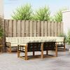 vidaXL Set vanjskih sofa s jastukom 7 pcs Prirodna i krem