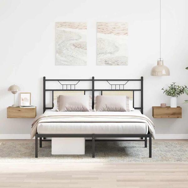 vidaXL Plutajući noćni ormarići 2 kom Artisan hrast 40x32x15 cm