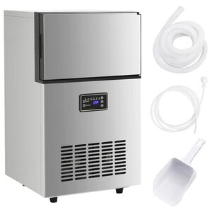 vidaXL Ledomat srebrni 45 kg / 24 h
