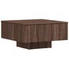 vidaXL Stolić za kavu smeđi hrast 60 x 60 x 31,5 cm konstruirano drvo