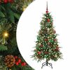vidaXL Umjetno božićno drvce s nogom s stalakom Zelena 150 cm PE i PVC