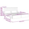 vidaXL Krevet s od storage Sonoma hrast 180 x 200 cm Konstruirano drvo