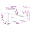 vidaXL Sofa Svijetlo siva 182 x 80 x 82 cm tkanina