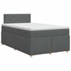 vidaXL Boxspring krevet s madracem Tamnosiva 120 x 200 cm Tkanina