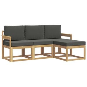 vidaXL Set vanjskih sofa 4 kom.