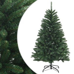 vidaXL Umjetno božićno drvce s nogom 180 cm PVC Srednja zelena