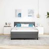 vidaXL Boxspring krevet s madracem Tamno siva 140 x 190 cm tkanina