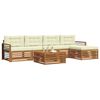 vidaXL Set vanjskih sofa s jastukom 6 pcs Prirodna i krem
