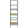vidaXL Police za knjige s 3 razine boja hrasta 60x27,6x90,5 cm drvene